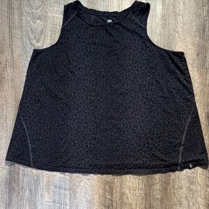 Torrid Black Leopard Print Tank Top
